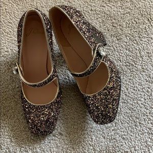 Brand new JCrew glitter heels
